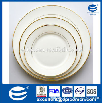 luxury gold rim dinner plates new bone china salad plates